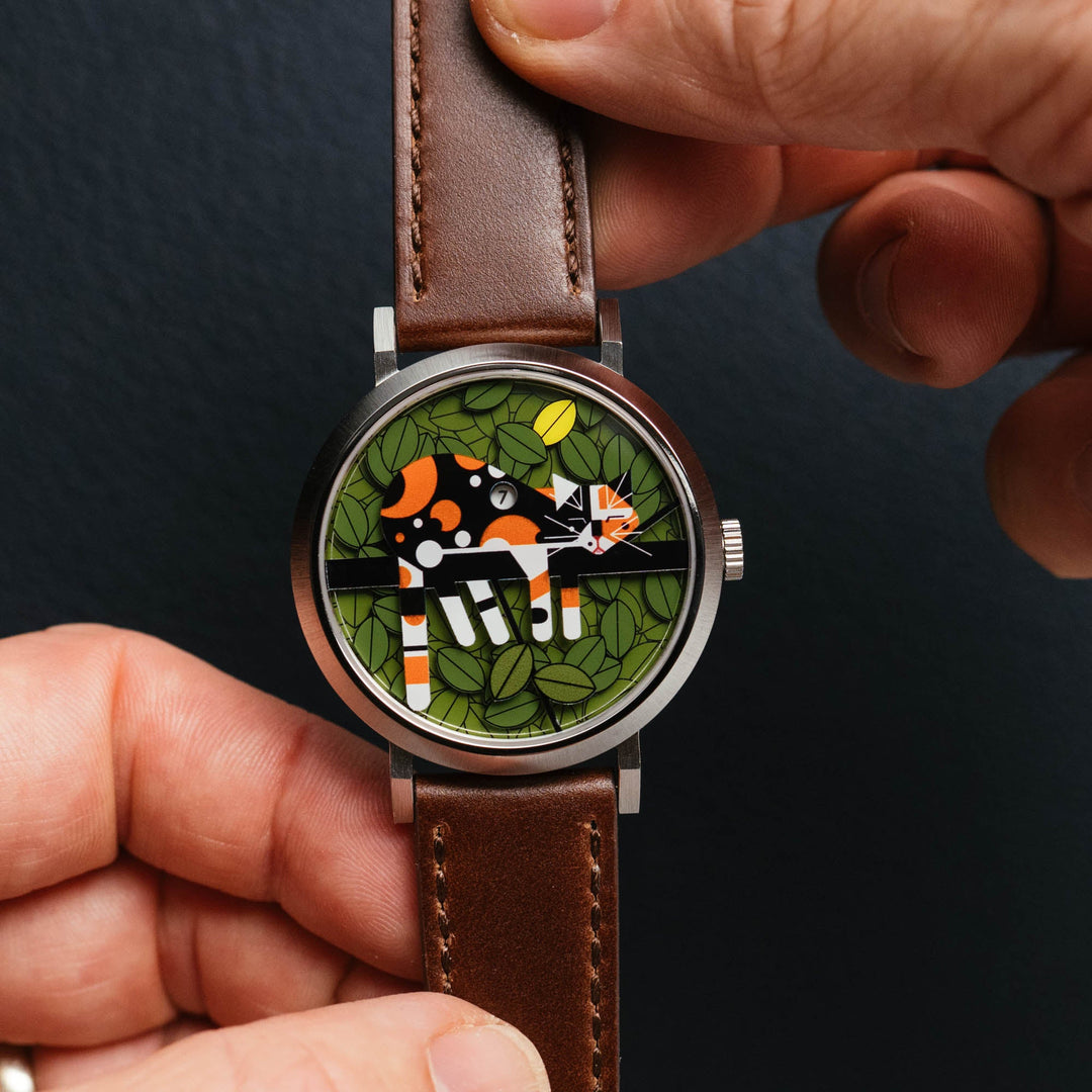 Rin ƪ(˘⌣˘)ʃ♡ Asterisk x Charley Harper Limp on a Limb Jump Hour Automatic