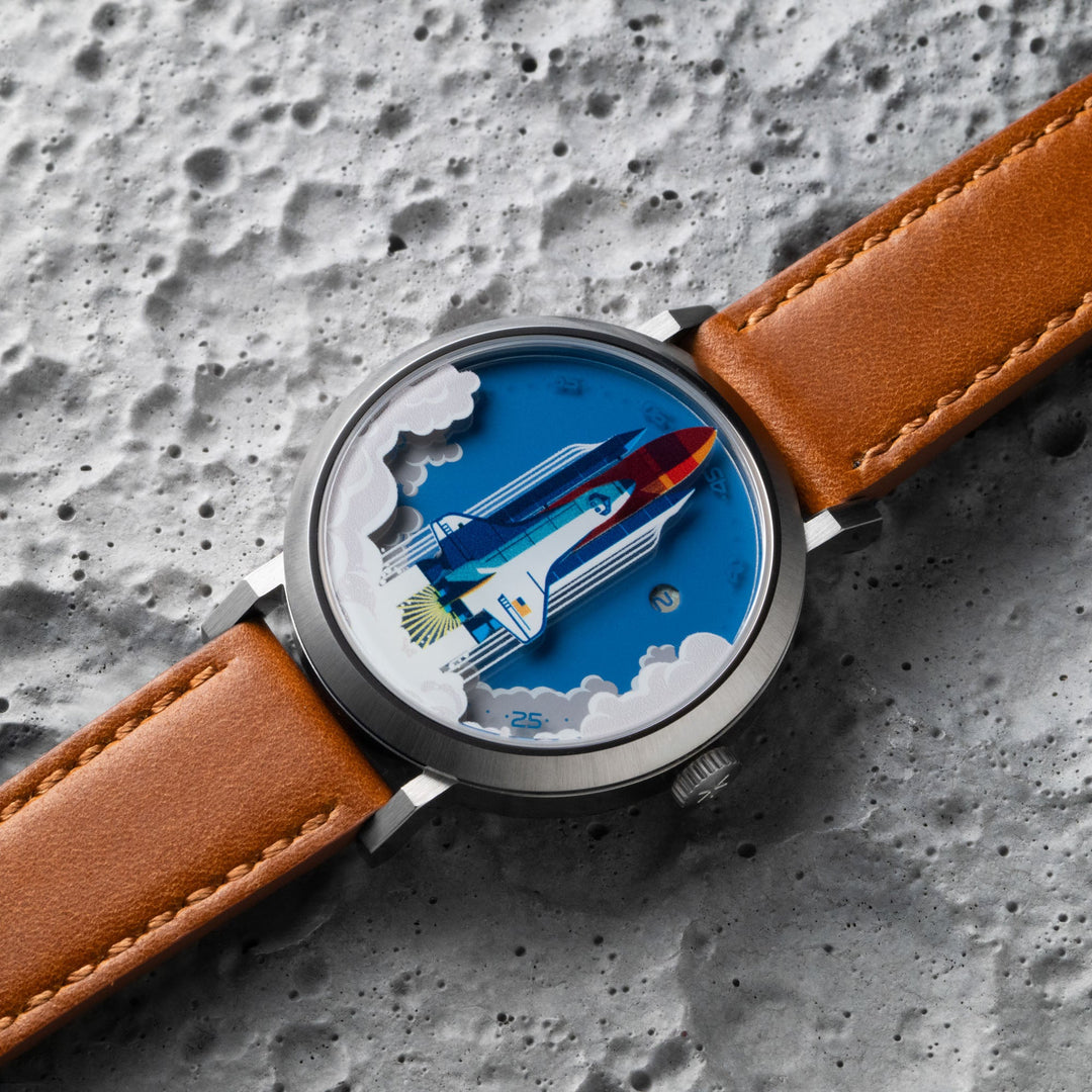 Asterisk Space Shuttle Jump Hour Automatic | Watches.com