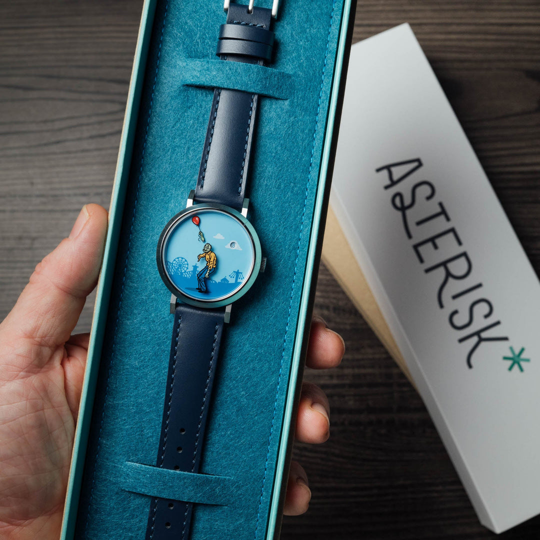 Asterisk Happiness is Fleeting Jump Hour Automatic | Watches.com