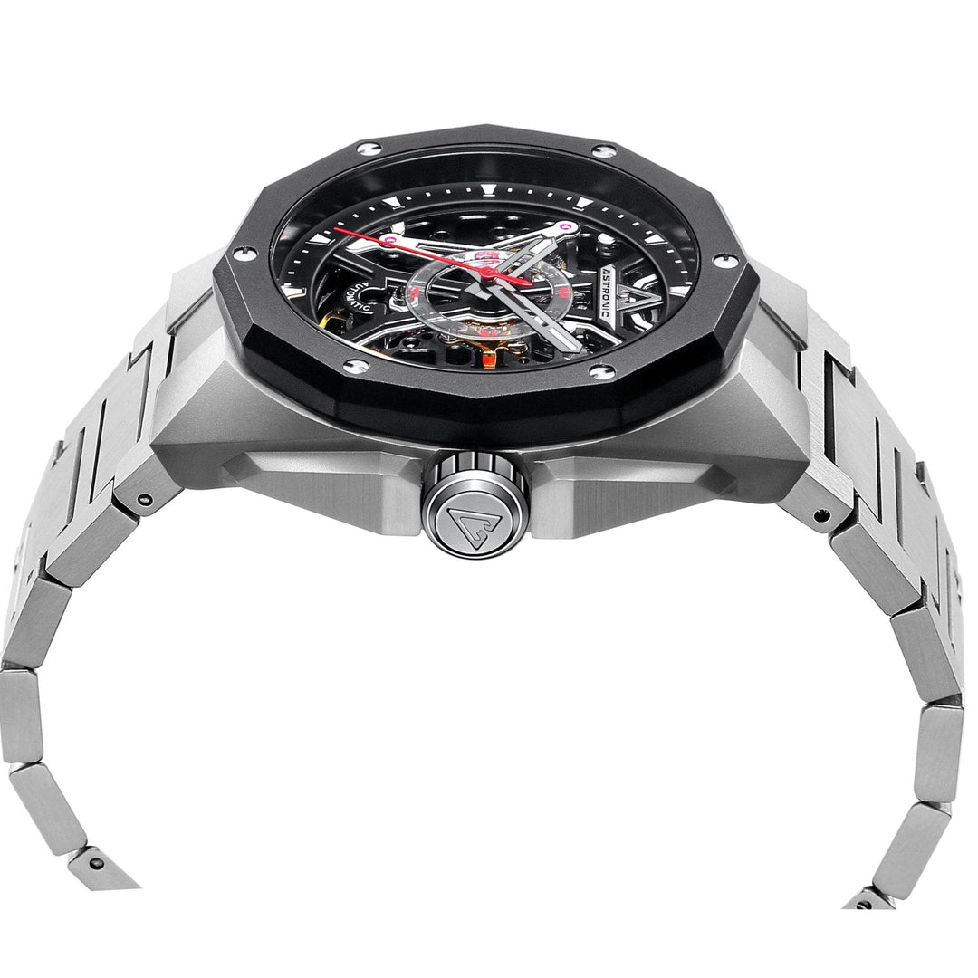 Astronic Apache Skeleton Automatic SS Black – Watches.com