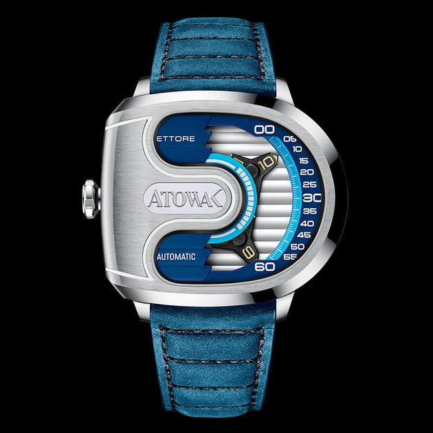 Montre Automatique Atowak Ettore - Boîtier Et Bracelet Noir, Mouvement Mécanique, Neuf Sans étiquette