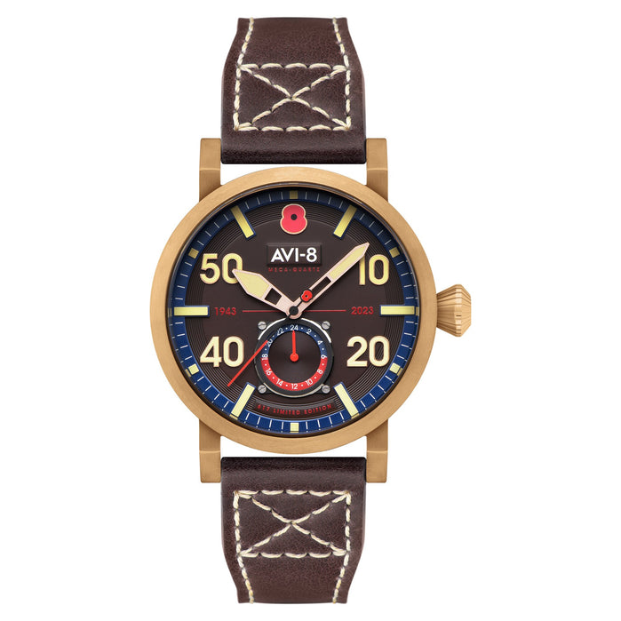 AVI-8 Dambuster 80th Anniversary Royal British Legion Meca-Quartz Limited Edition Carbon Brown angled shot picture
