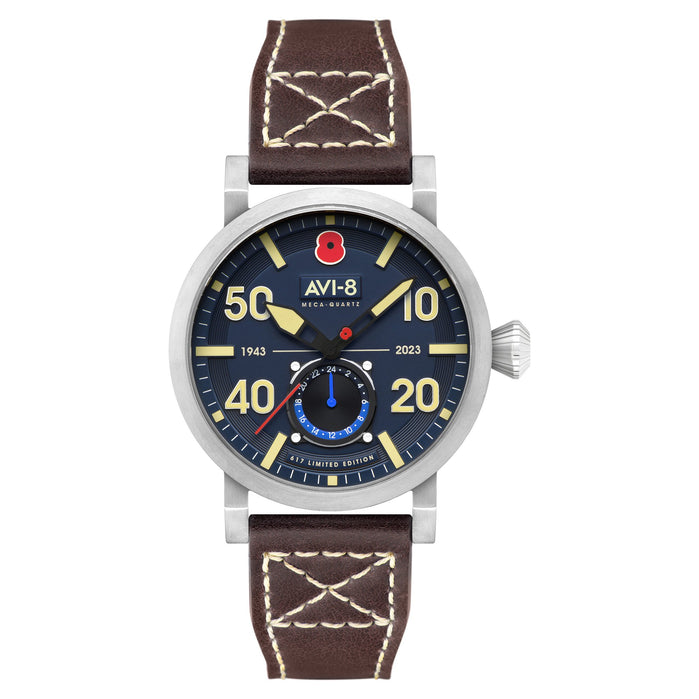 AVI-8 Dambuster 80th Anniversary Royal British Legion Meca-Quartz Limited Edition Navy Blue angled shot picture