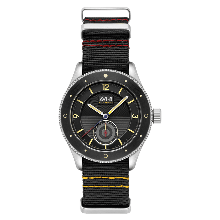 AVI-8 Flyboy Airmaster Sector Meca-Quartz Raven Black – Watches.com AVI-8 Flyboy Airmaster Sector Meca-Quartz Raven Black – Watches.com