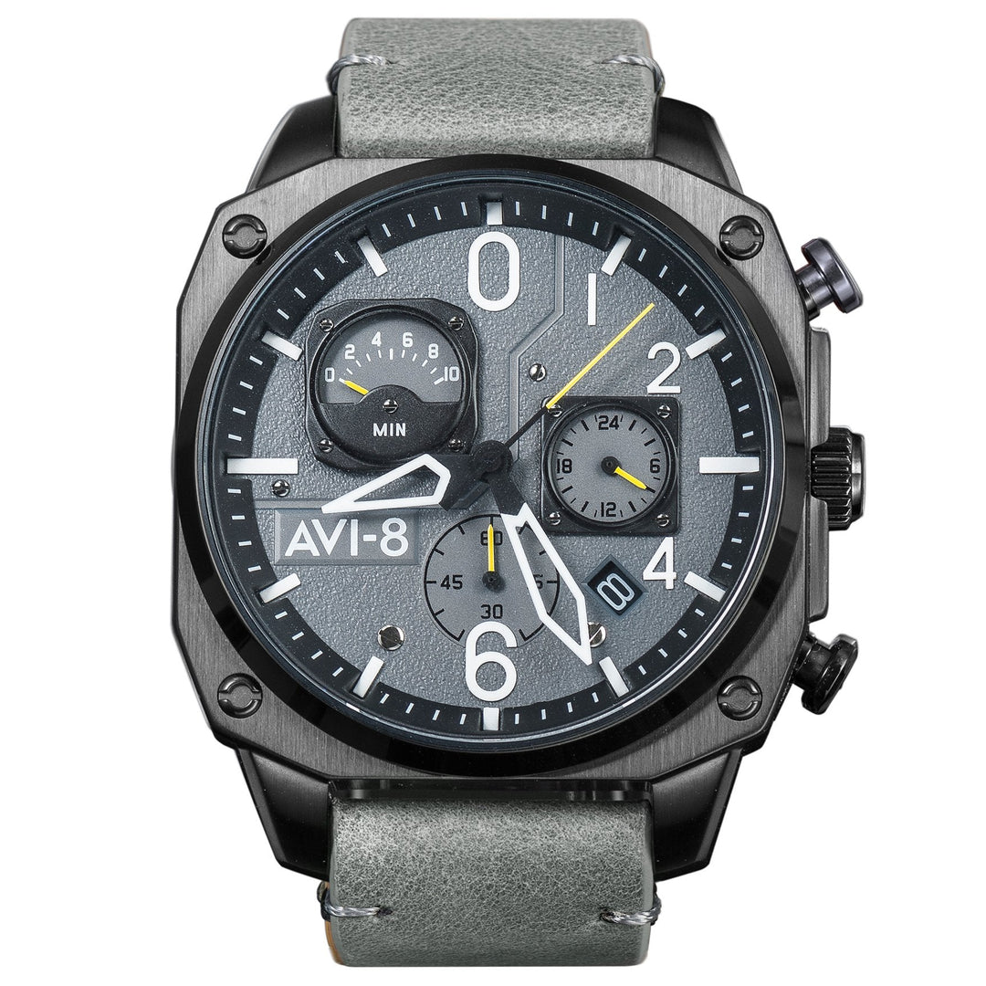 AVI-8 Hawker Hunter Retrograde Chronograph Sea Gray* – Watches.com