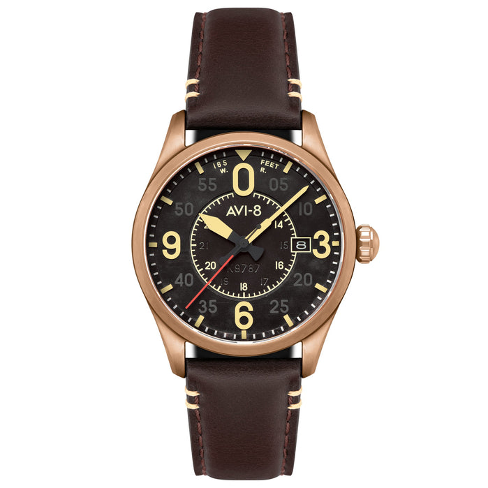 AVI-8 Spitfire Smith Automatic Distressed Black angled shot picture