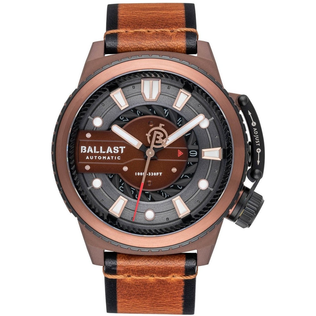 Ballast Trafalgar Titanium Automatic Rose Gold Brown – Watches.com Ballast Trafalgar Titanium Automatic Rose Gold Brown – Watches.com
