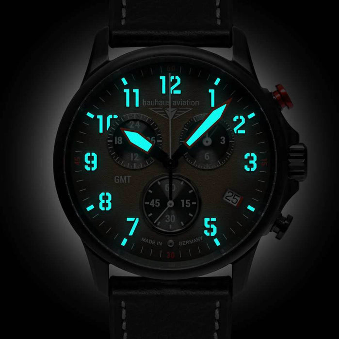 Bauhaus Aviation Blackwing Chronograph Brown angled shot picture