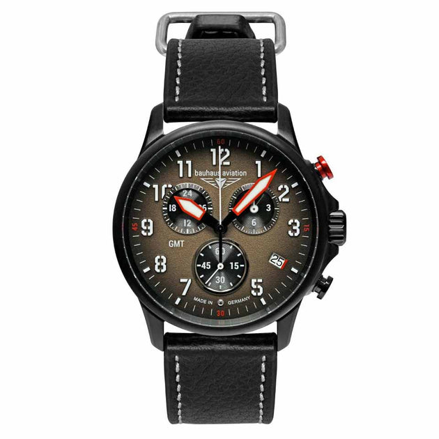 Bauhaus Aviation Blackwing Chronograph Brown – Watches.com