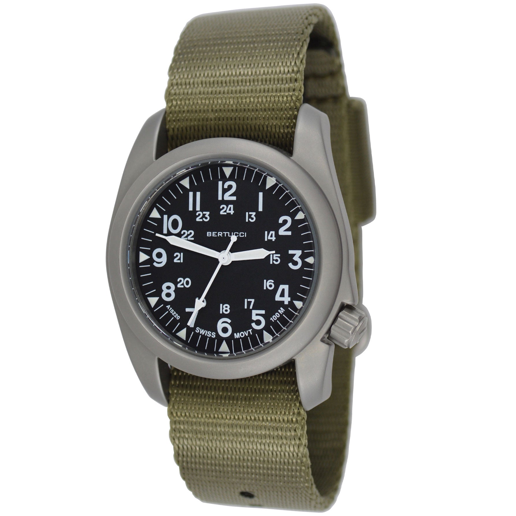 Bertucci A-2S Vintage Black Field Drab | Watches.com