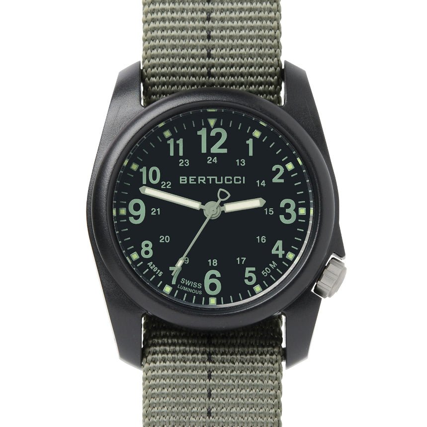 Bertucci DX3 Plus Field Black Drab Green | Watches.com