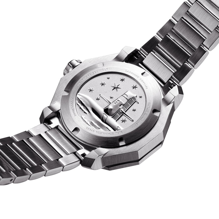 Manufaktur Waldhoff Seawolf II Automatic Labradorite SS angled shot picture