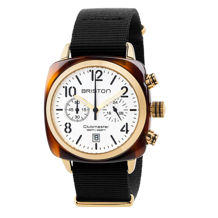 ア*オ様 BRISTON Clubmaster 腕時計 2本セット Briston Clubmaster Classic Chronograph Gold White 17140.PYA.T.2.NB