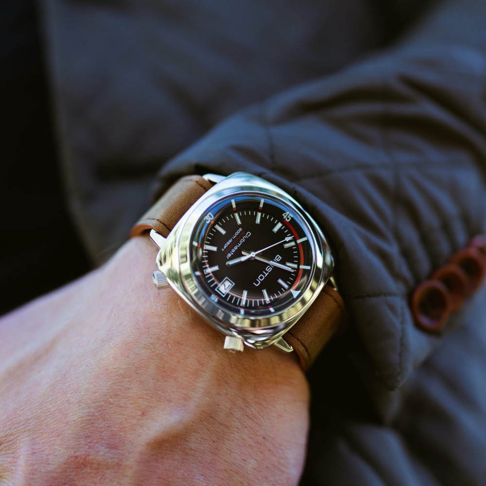 最終 Briston Clubmaster ダイバー　腕時計 自動巻き 稼動品 BRISTON - 「CLUBMASTER DIVER」 AUTOMATIC HMS DATE TORTOISE WATCH