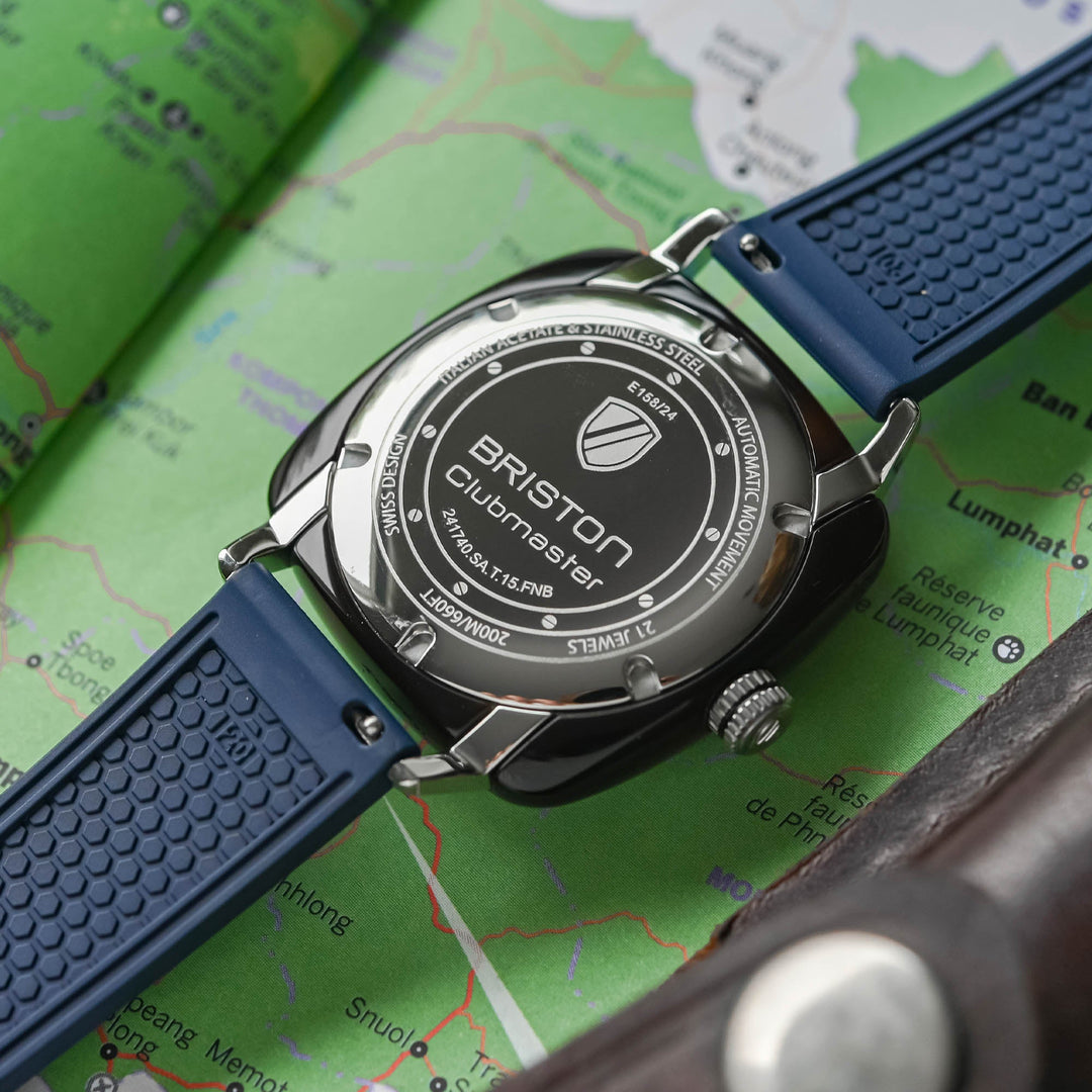Briston Clubmaster Legend Automatic Diver Acetate Navy Blue