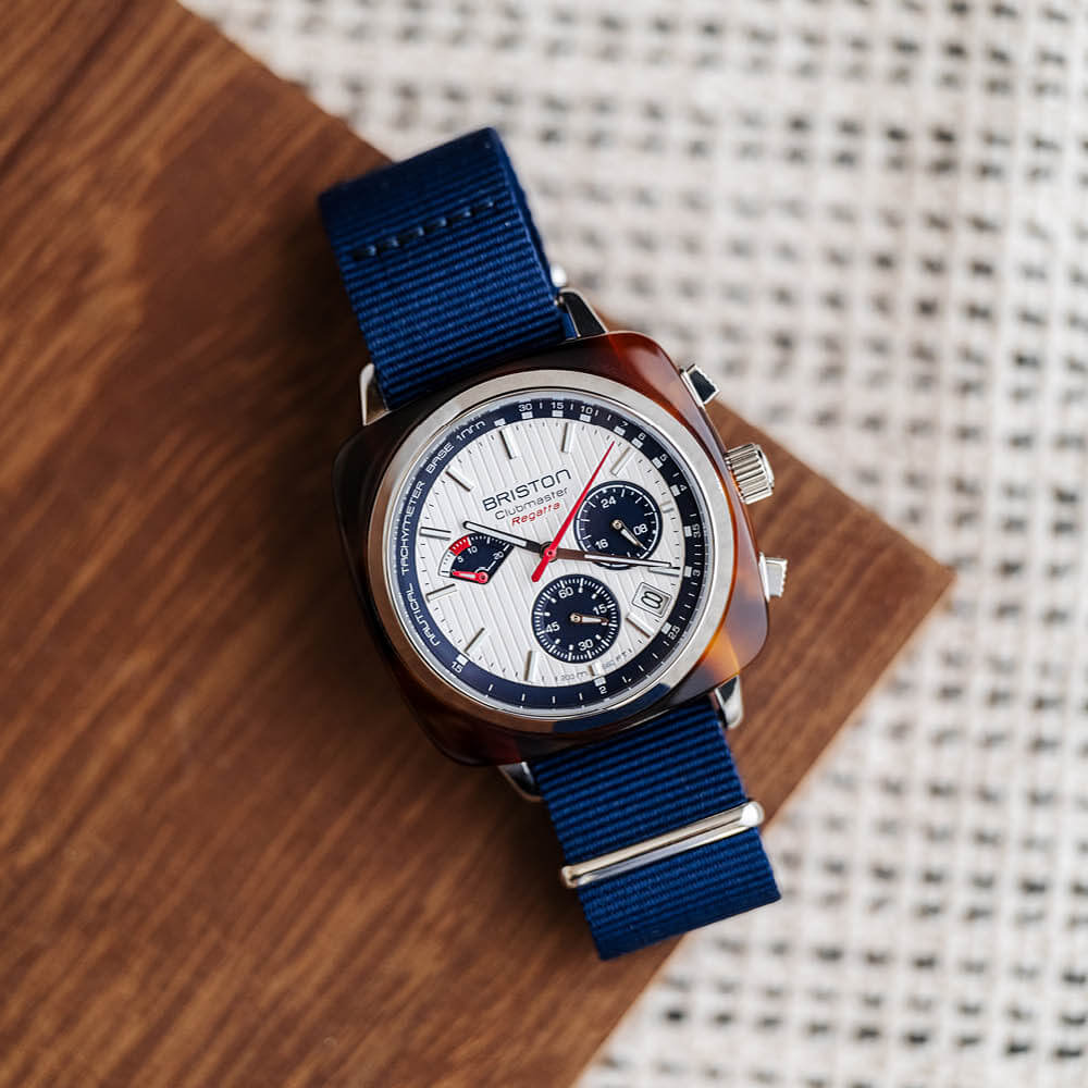 Briston Clubmaster Regatta Chrono White | Watches.com