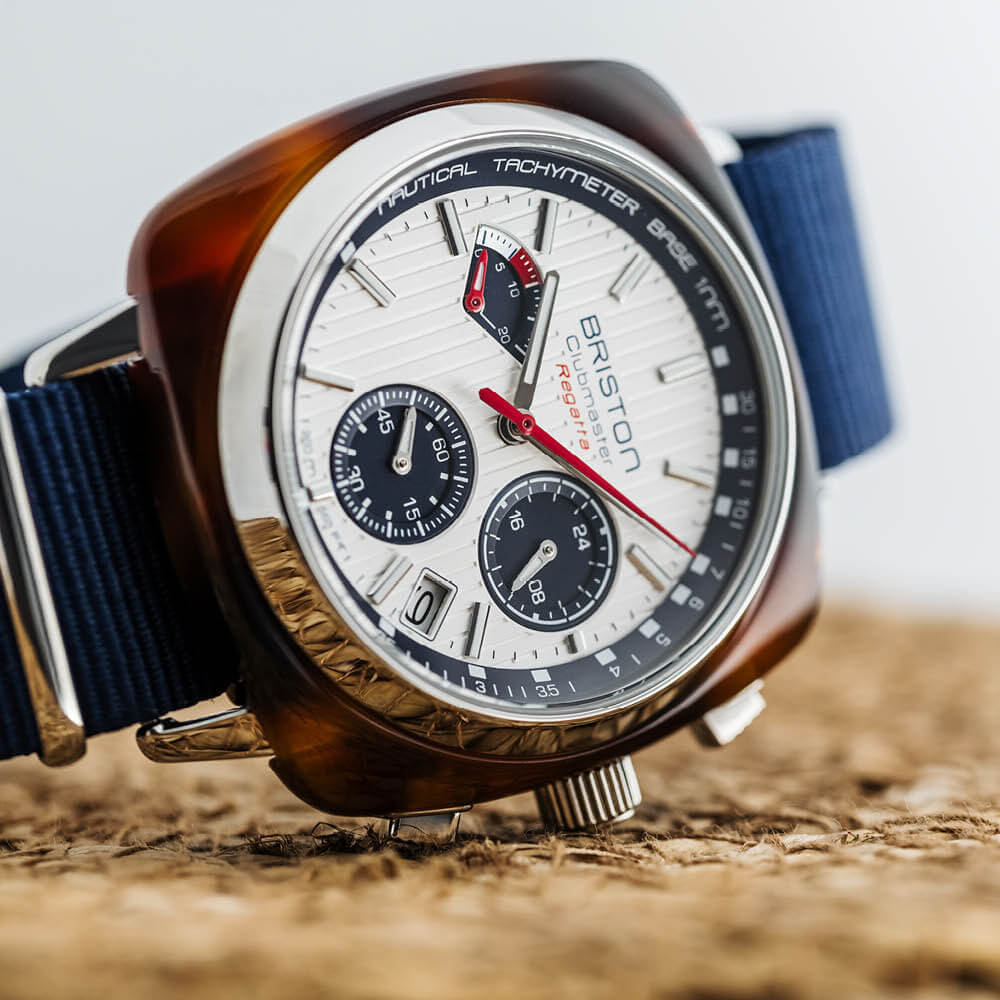 Briston Clubmaster Regatta Chrono White | Watches.com