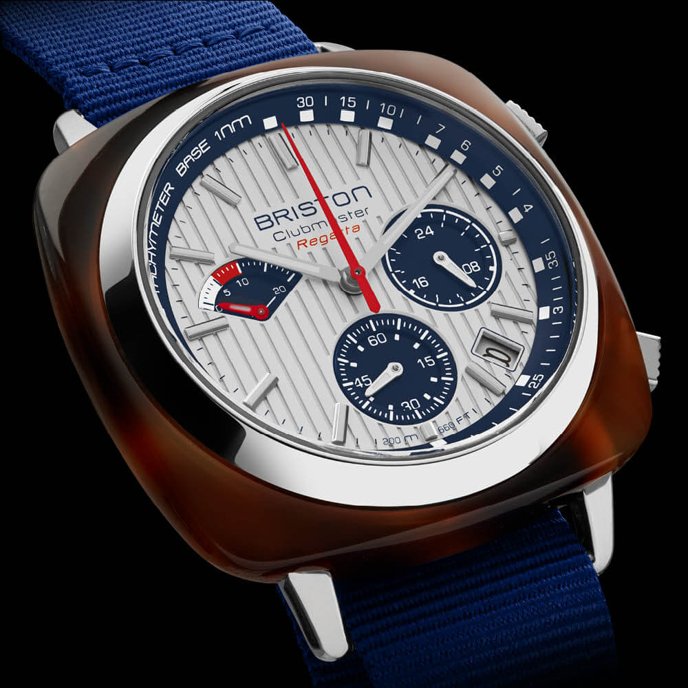Briston Clubmaster Regatta Chrono White | Watches.com