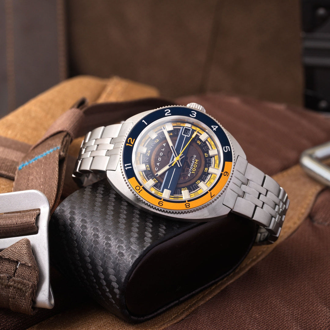 時計 Chala Cadola 1977 Automatic Blue Orange Limited Edition – Watches.com