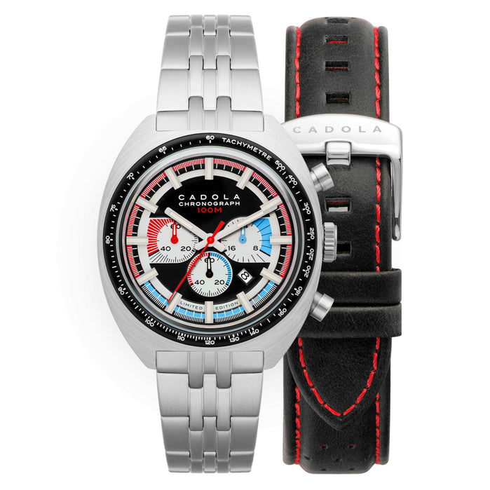 Cadola 1977 Chronograph Limited Edition Classic Black angled shot picture
