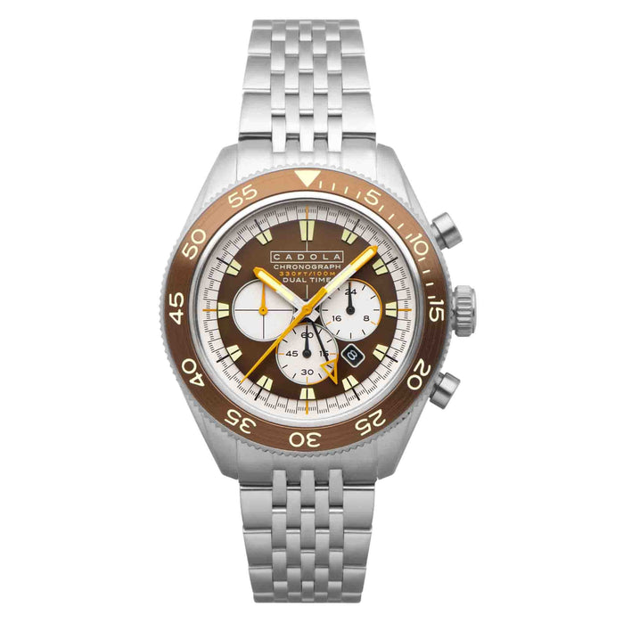 Cadola Ahrens Chronograph Copper SS angled shot picture