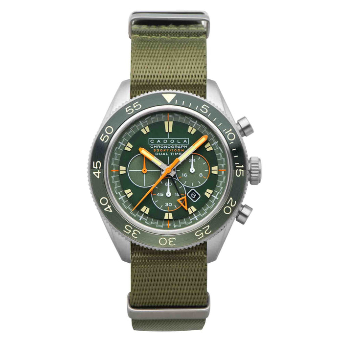 Cadola Ahrens Chronograph Track Green angled shot picture