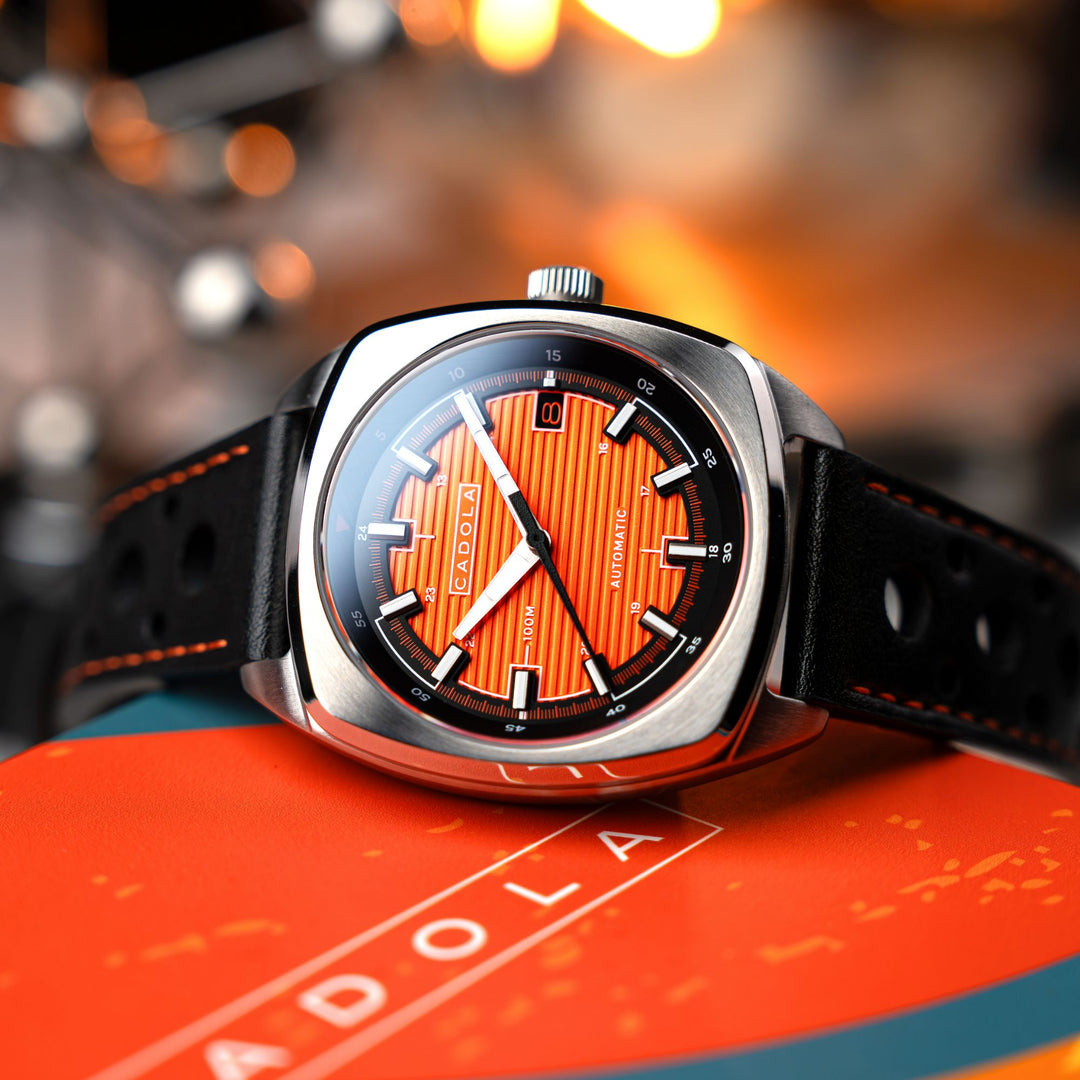 Cadola Buxton Automatic Tangerine Orange – Watches.com
