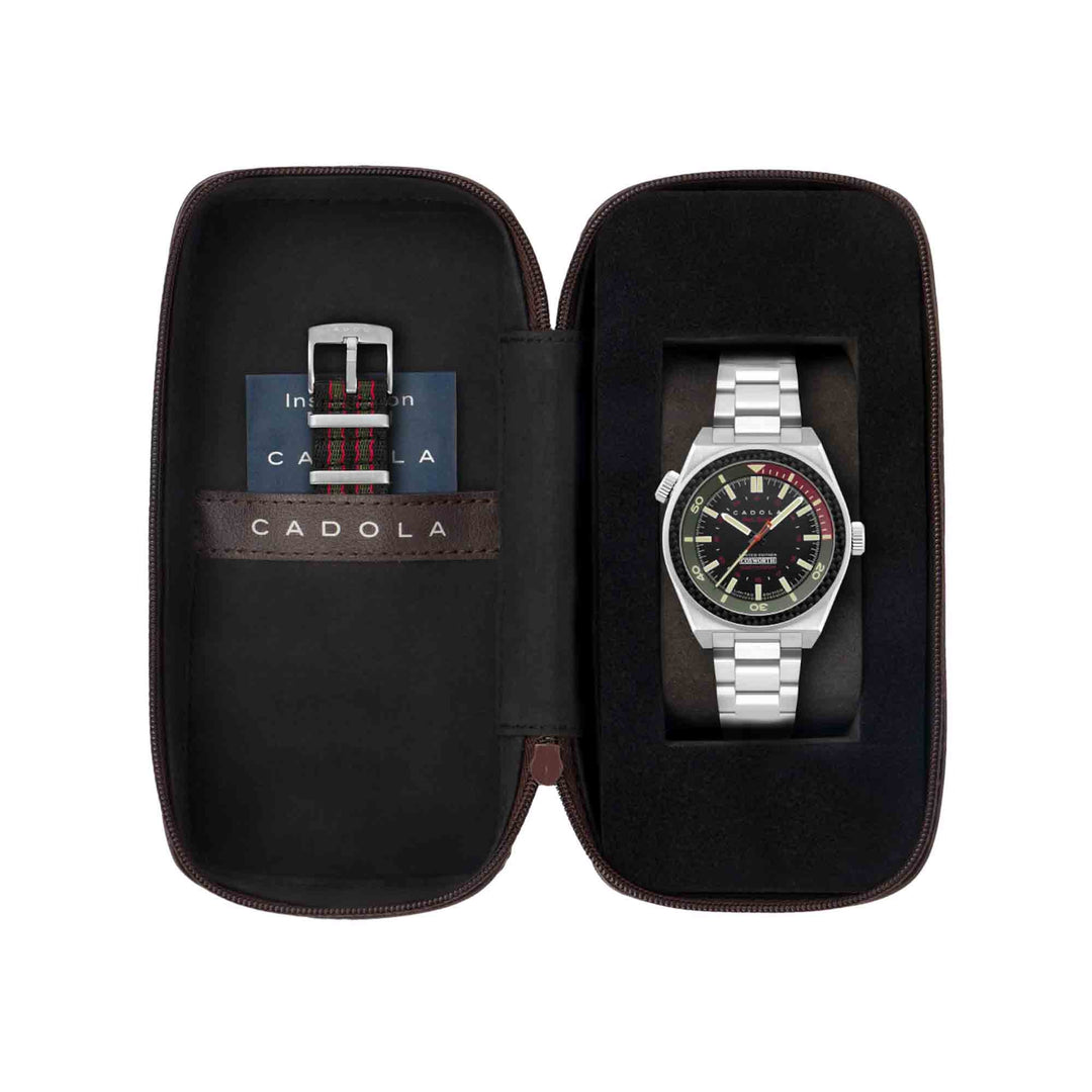 Cadola Cosworth Costin Meca Quartz Pitstop Black – Watches.com