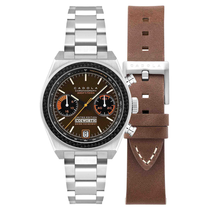 Cadola Cosworth Costin Swiss Chrono Caramel Brown Limited Edition angled shot picture