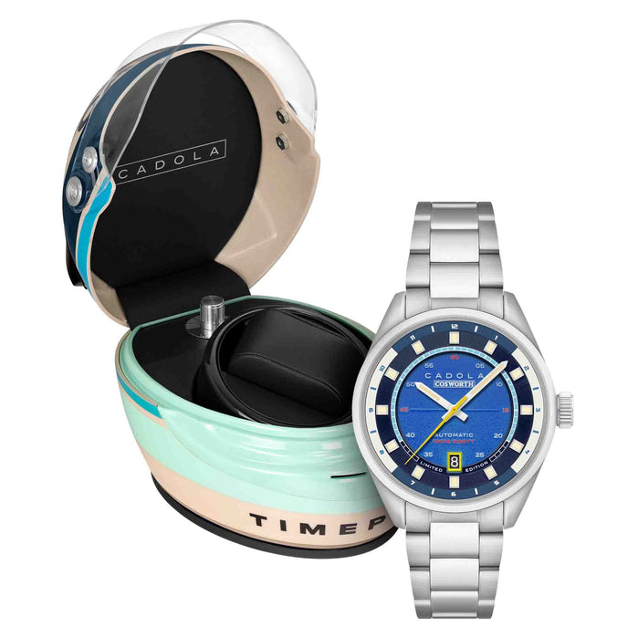 Cadola DFV-Cosworth Automatic Mika Limited Edition + Helmet Watch Winder angled shot picture