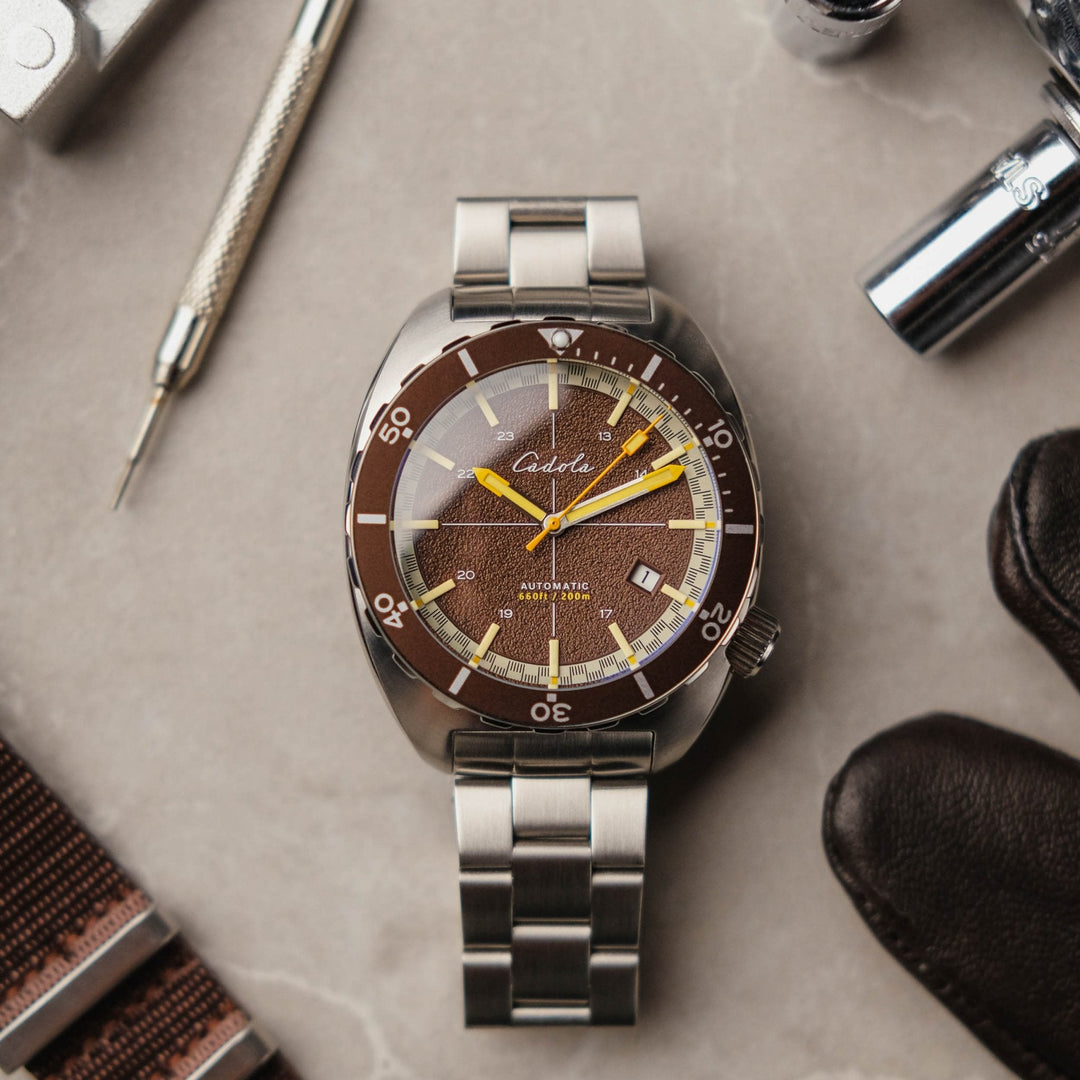 Cadola Intrepid Automatic Birchwood Brown – Watches.com