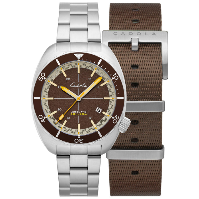 Cadola Intrepid Automatic Birchwood Brown angled shot picture