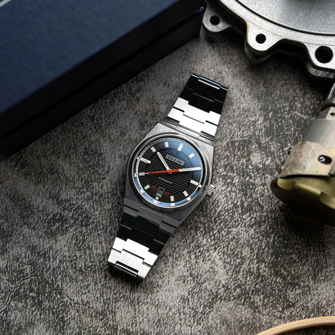 Cadola Lydden Hill Automatic Piston Black | Watches.com