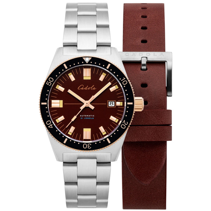 Cadola Noumea Automatic Burgundy angled shot picture