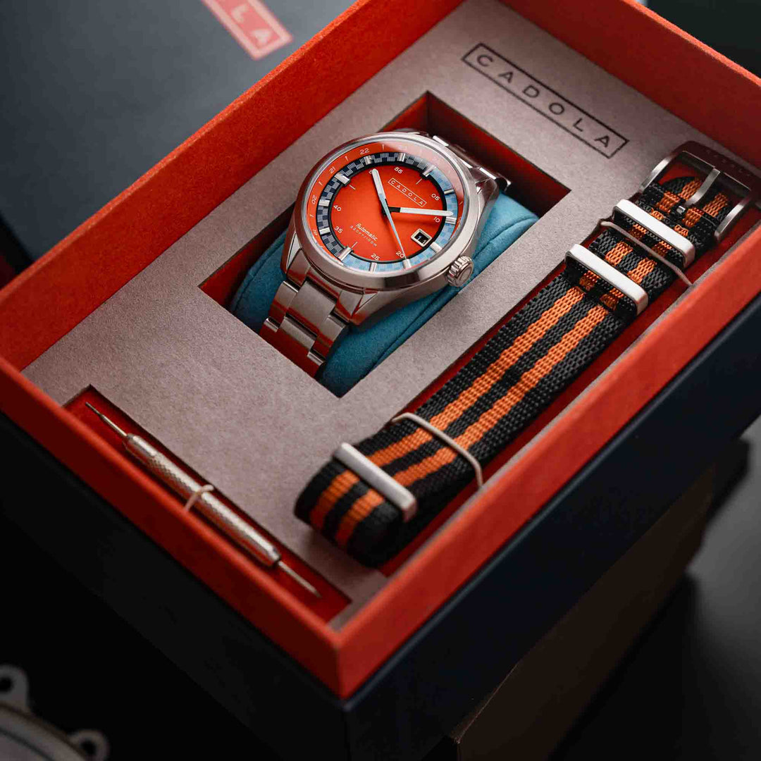 Cadola Paddock Automatic Burnt Orange | Watches.com