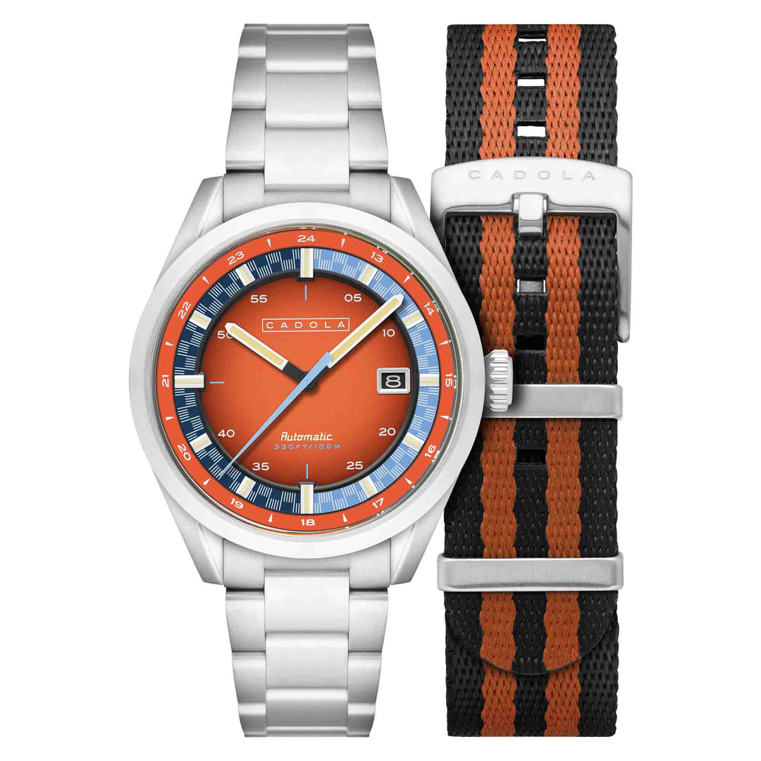 Cadola Paddock Automatic Burnt Orange | Watches.com