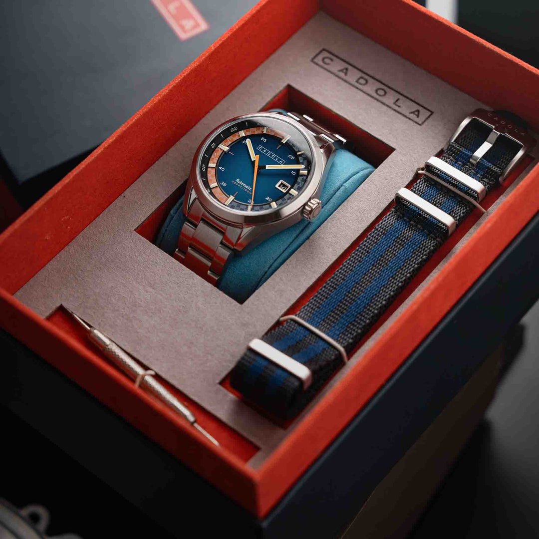 Cadola Paddock Automatic Navy Blue | Watches.com