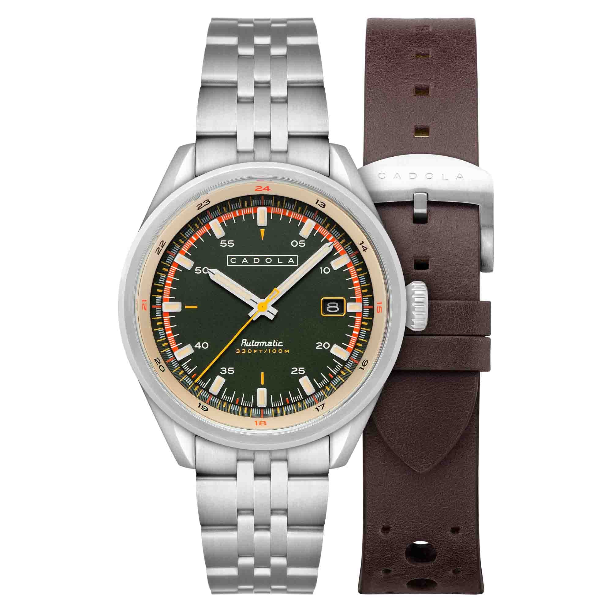 Cadola Pista Automatic Forest Green | Watches.com