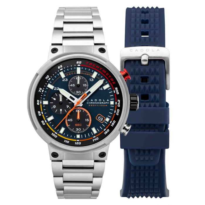 Cadola Surtees Meca Quartz Chronograph Deep Blue angled shot picture