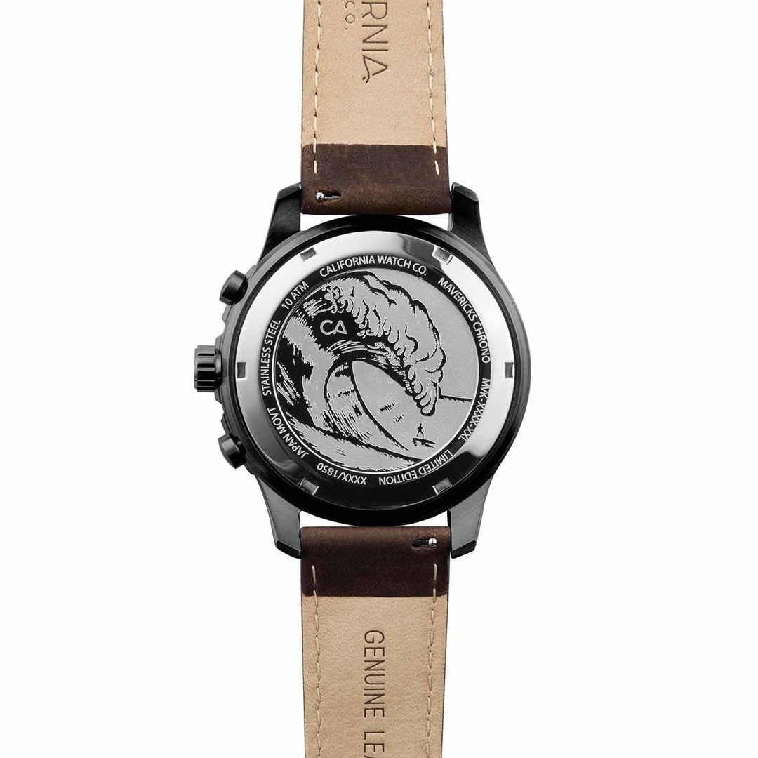 California Watch Co. Mavericks Chrono Leather Dark Brown Green