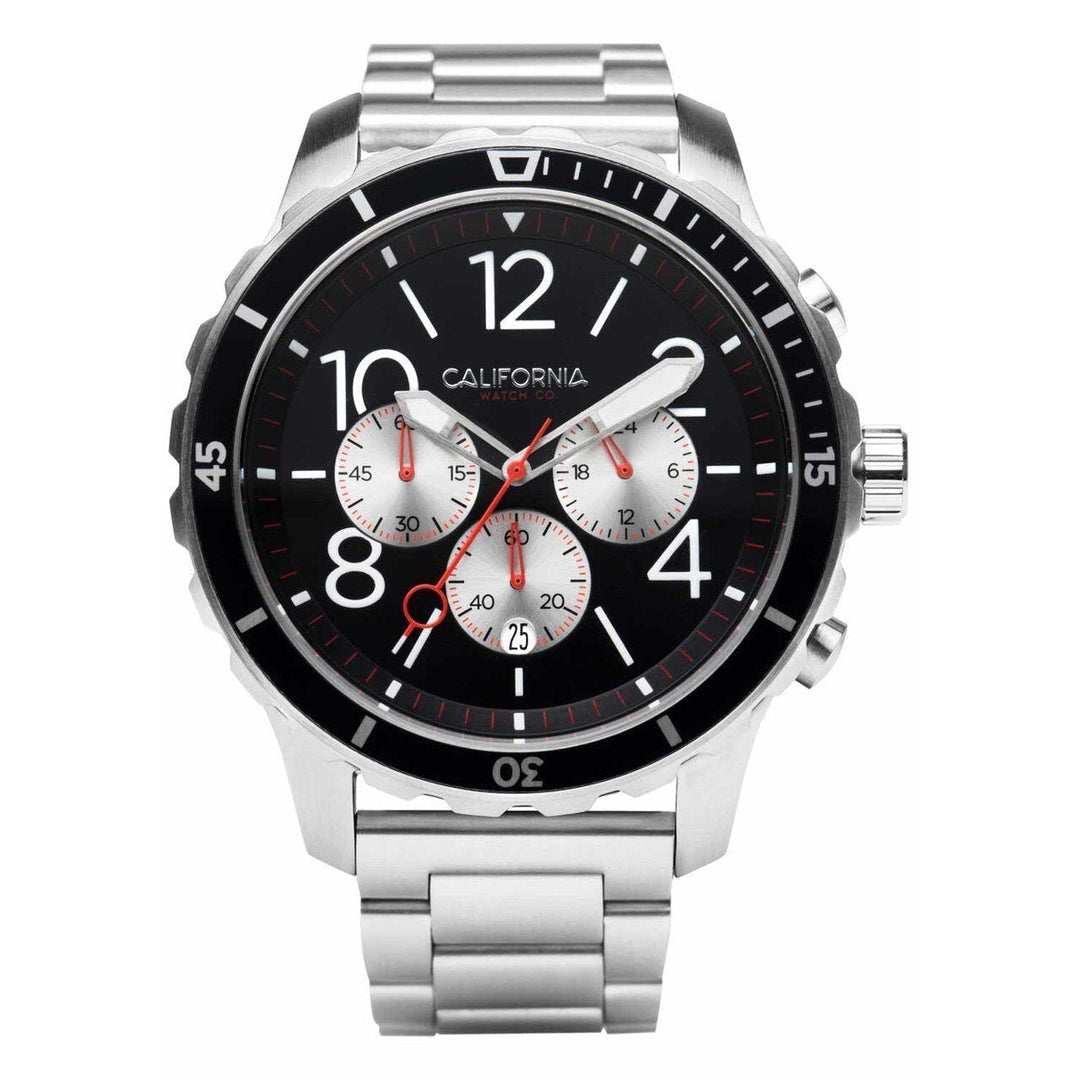 California Watch Co. Mavericks Chrono SS Silver Black | Watches.com