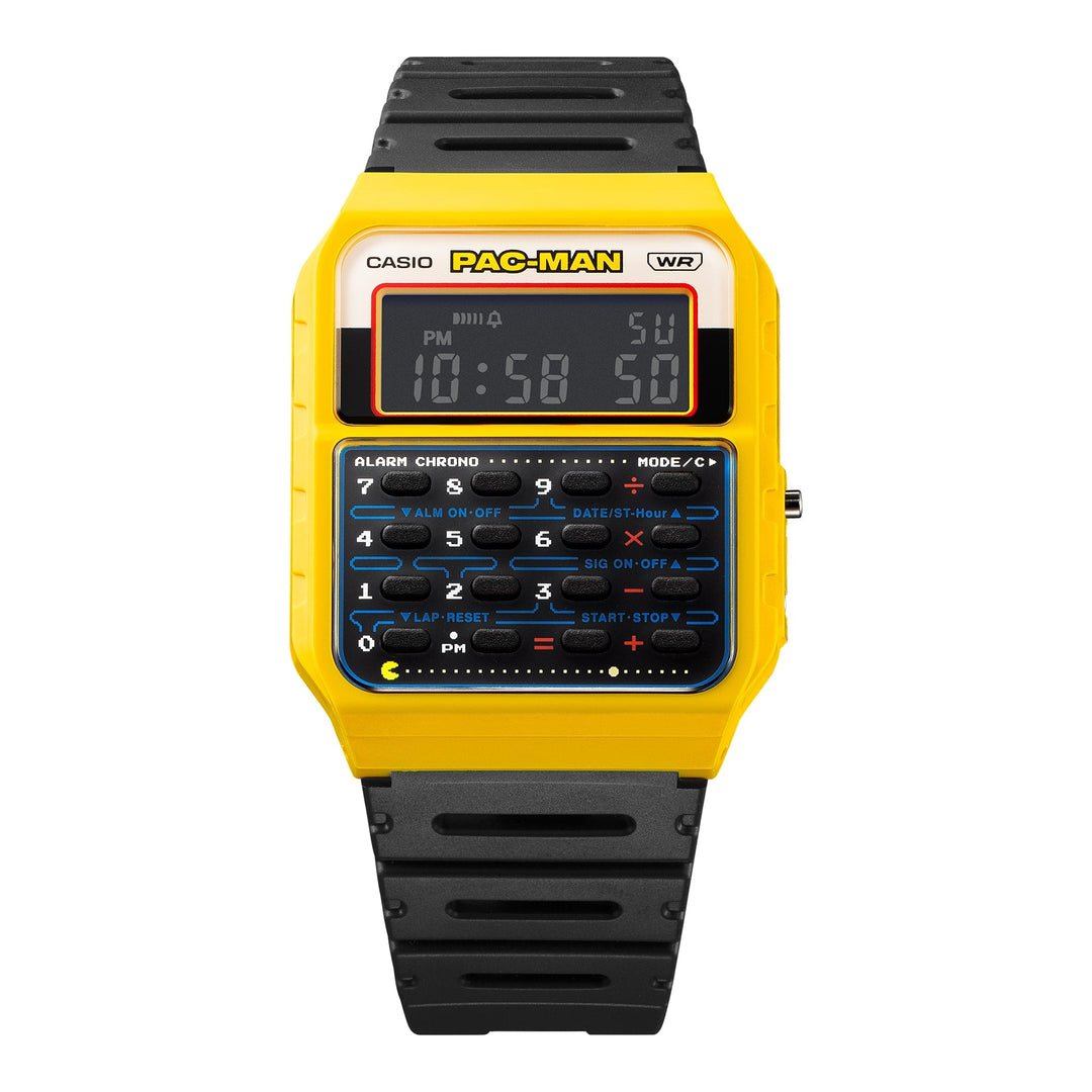 Casio Standard CA53W Pac-Man Anniversary Digital Yellow | Watches.com