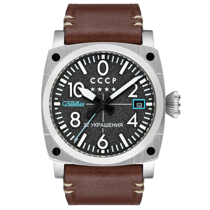 CCCP Aviation Gurevich Automatic Black Brown angled shot picture