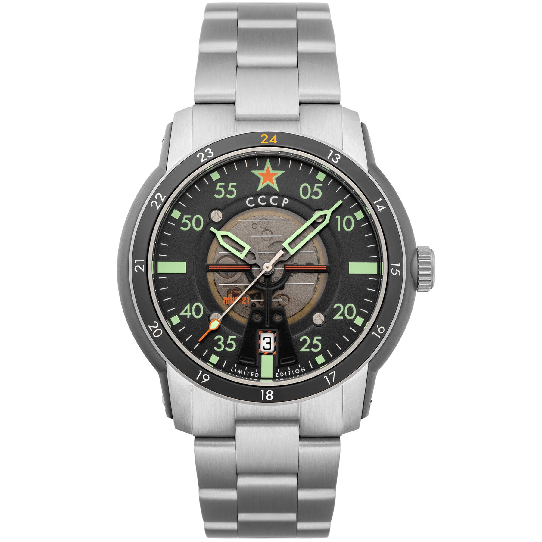 CCCP MiG-21 Automatic Gray Green – Watches.com