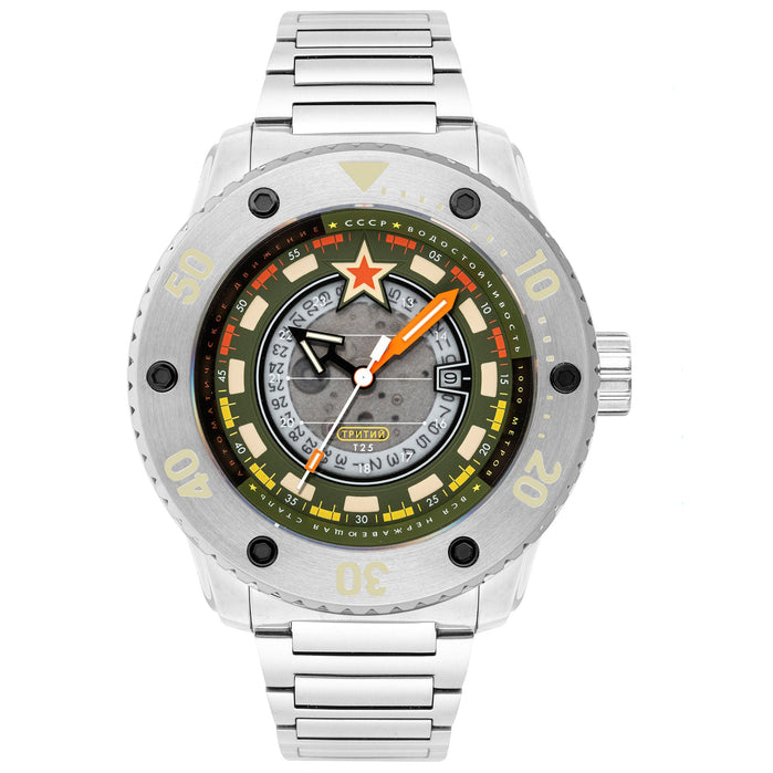 CCCP Naval Kondor Tritium Automatic Green Limited Edition angled shot picture
