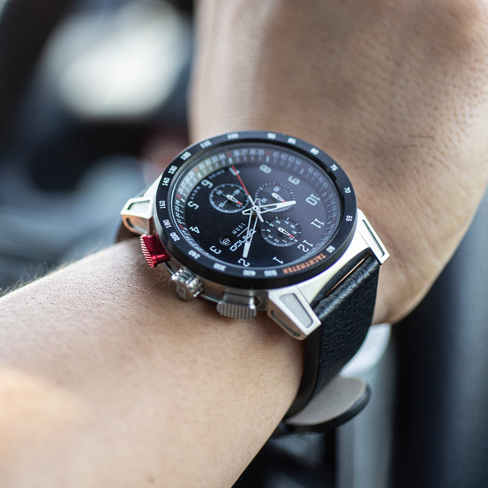 Dango CR-01 Chronograph Jet Black angled shot picture