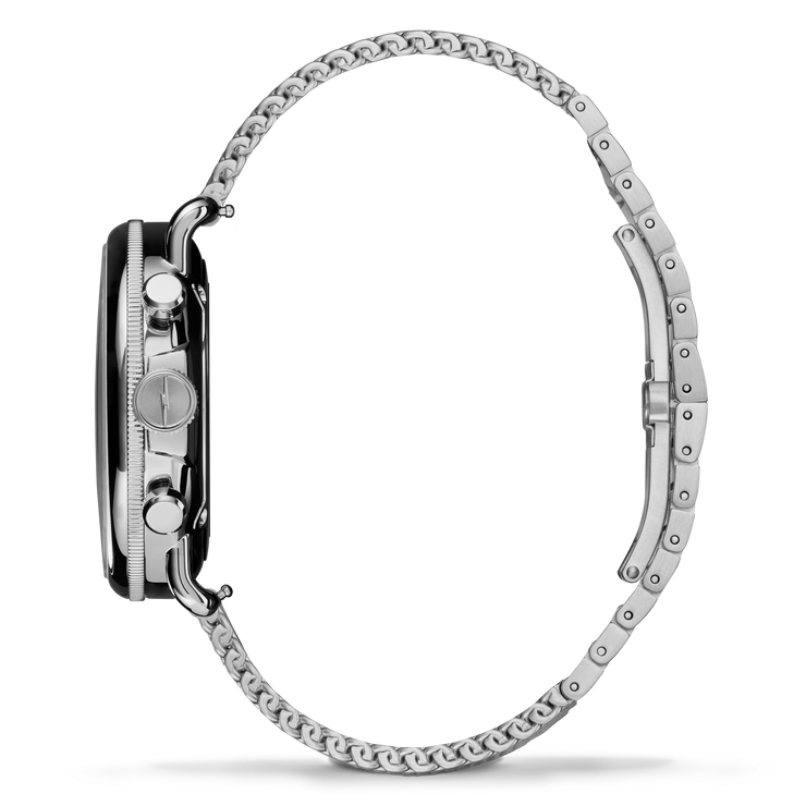 Shinola Canfield C56 Chrono 43mm Silver SS Whiskey