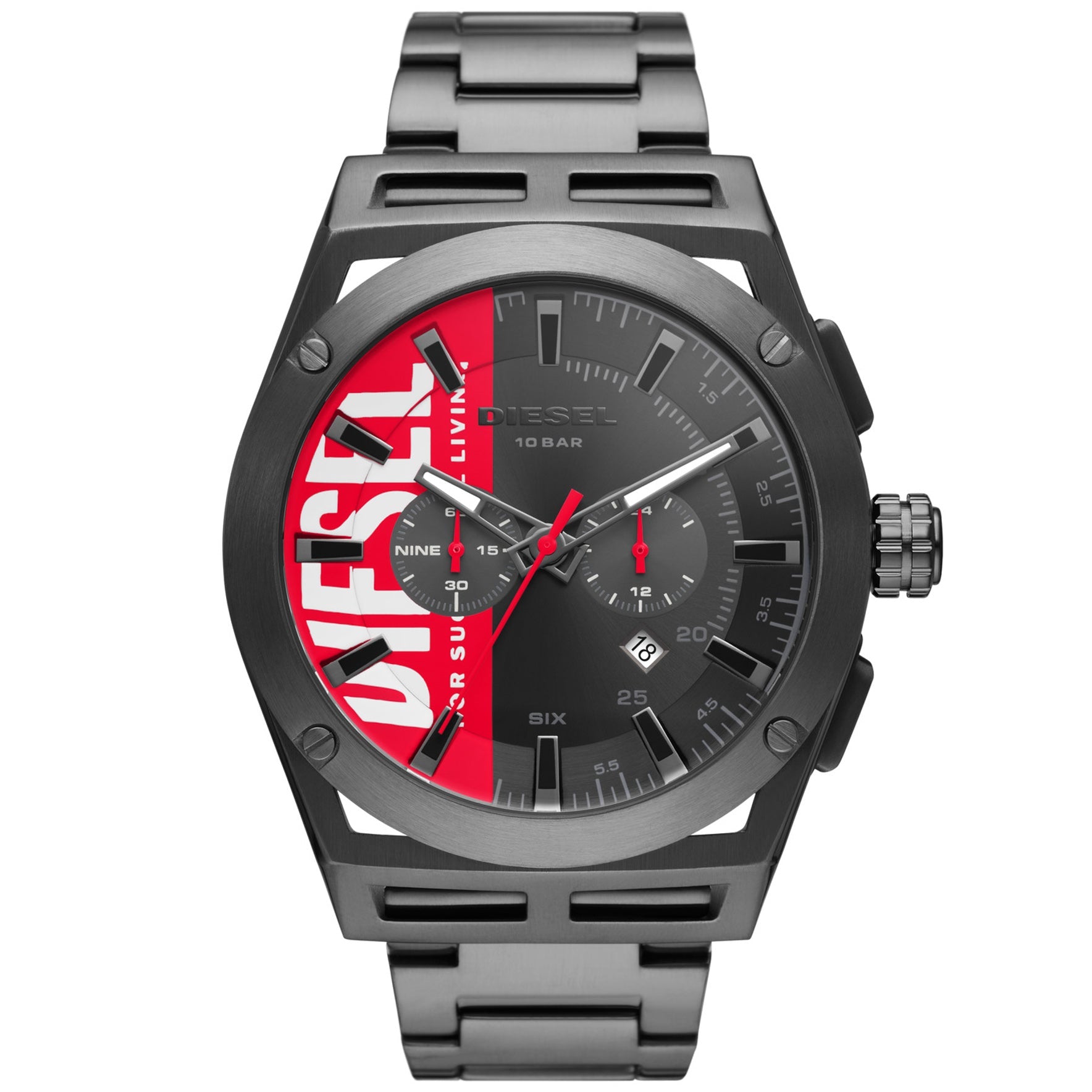 Diesel DZ4598 Timeframe Chrono Gunmetal SS | Watches.com