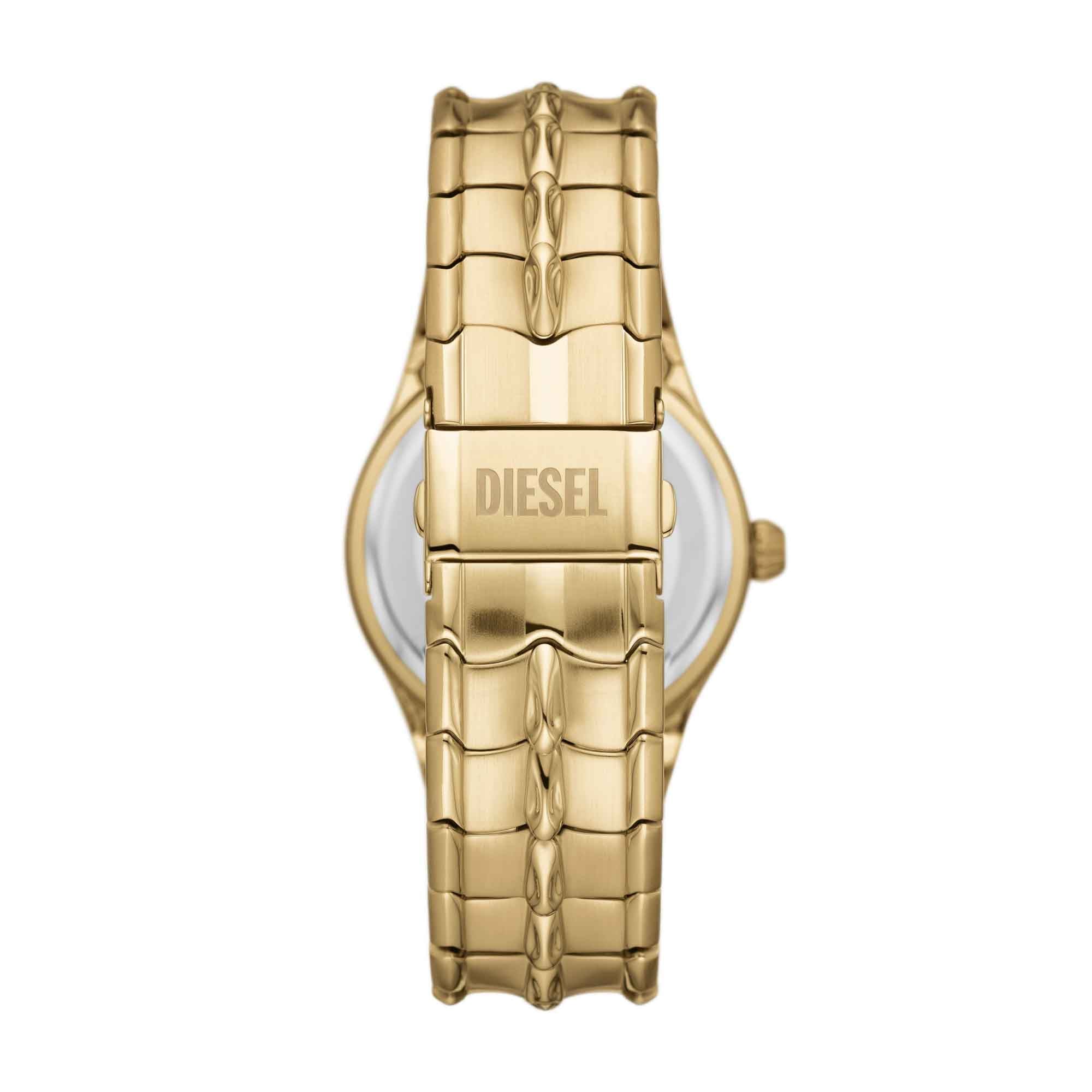 Diesel Vert Three-Hand Date Gold SS | Watches.com