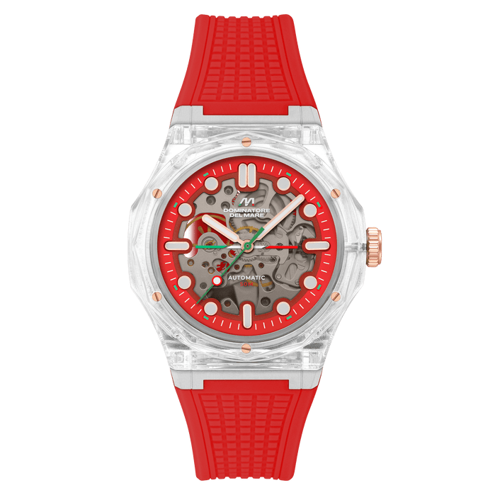 Dominatore Del Mare Ravello Automatic Fiery Red angled shot picture